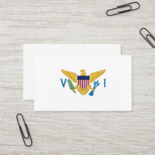 Cartão De Visita bandeira das Ilhas Virgens dos EUA
