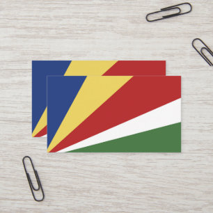 Cartão De Visita Bandeira das Seychelles