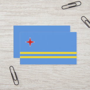 Cartão De Visita Bandeira de Aruba
