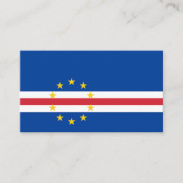 Cartão De Visita Bandeira de Cabo Verde