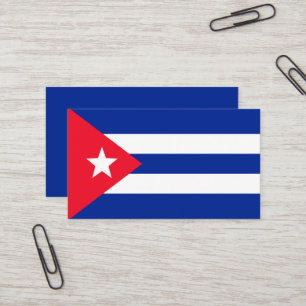 Cartão De Visita Bandeira de Cuba