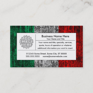 Cartão De Visita bandeira de Italia