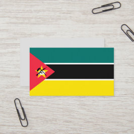 Cartão De Visita Bandeira de Moçambique