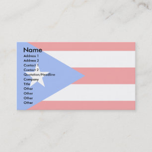 Cartão De Visita Bandeira de Puerto Rico