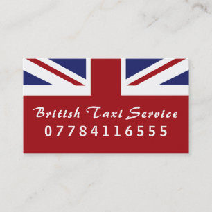 Cartão De Visita Bandeira de Taxi Britânica