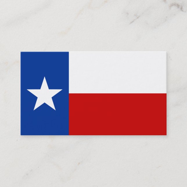 Cartão De Visita bandeira de texas (Frente)