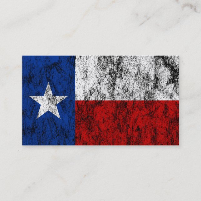 Cartão De Visita bandeira de texas (Frente)