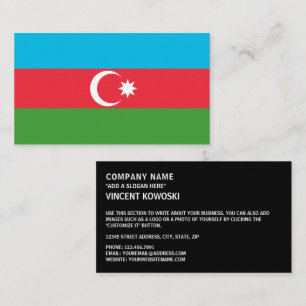 Cartão De Visita Bandeira do Azerbaijão, Bandeira do Azerbaijão