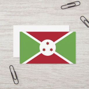 Cartão De Visita Bandeira do Burundi