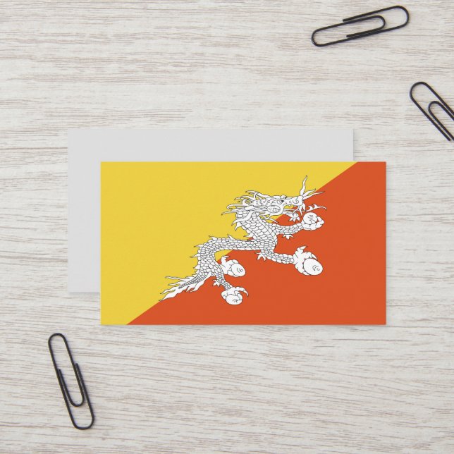 Cartão De Visita Bandeira do butano (Frente/Verso In Situ)