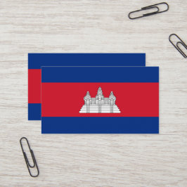 Cartão De Visita Bandeira do Camboja
