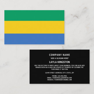 Cartão De Visita Bandeira do Gabão, Bandeira do Gabão