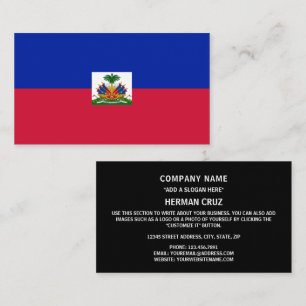 Cartão De Visita Bandeira do Haiti, Bandeira do Haiti