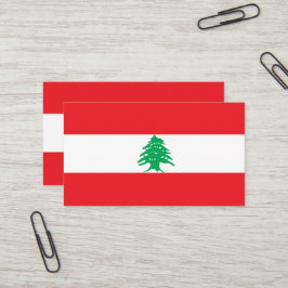 Cartão De Visita Bandeira do Líbano