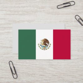 Cartão De Visita Bandeira do México