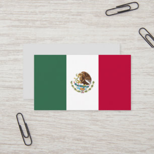 Cartão De Visita Bandeira do México