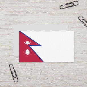 Cartão De Visita Bandeira do Nepal