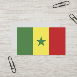 Cartão De Visita Bandeira do Senegal