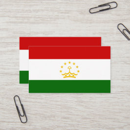 Cartão De Visita Bandeira do Tajiquistão
