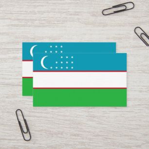 Cartão De Visita bandeira do Usbequistão