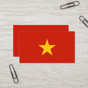Cartão De Visita bandeira do Vietname
