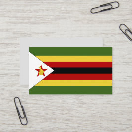 Cartão De Visita Bandeira do Zimbabué