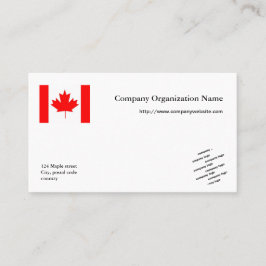 Cartão De Visita Bandeira e logótipo da empresa internacional