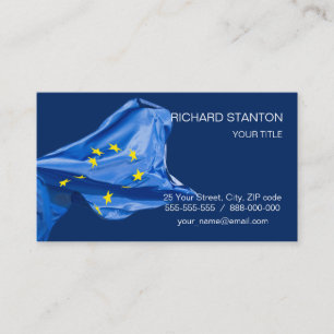 Cartão De Visita bandeira europeia