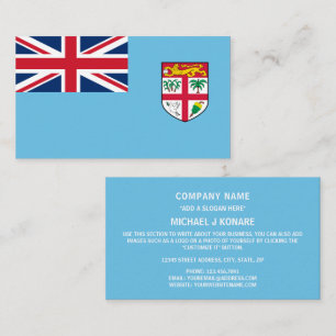 Cartão De Visita Bandeira Fijiana, Bandeira de Fiji