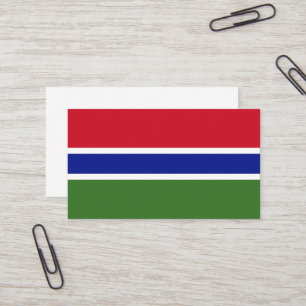 Cartão De Visita Bandeira Gâmbia
