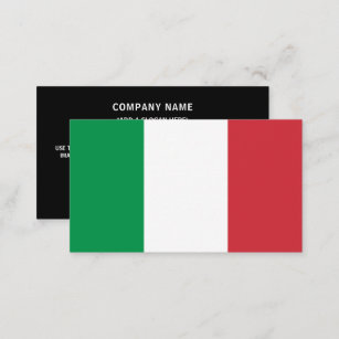 Cartão De Visita Bandeira italiana, Bandeira da Itália