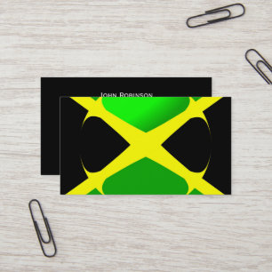 Cartão De Visita Bandeira jamaicana