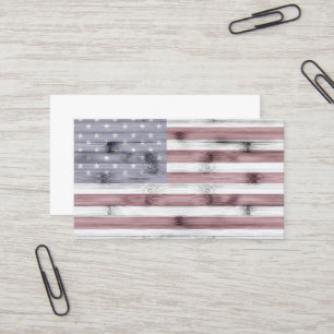 Cartão De Visita Bandeira russa Red White Blue Madeira EUA