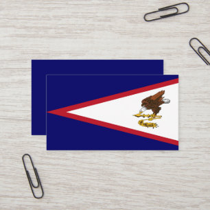 Cartão De Visita bandeira Samoa Americana