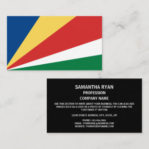 Cartão De Visita Bandeira seichelense, bandeira de Seychelles