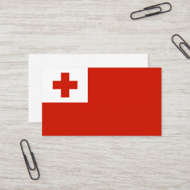 Cartão De Visita Bandeira Tonga