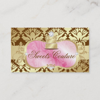 Cartão De Visita Bandeja 311 cor-de-rosa pródiga & Shimmer dourado