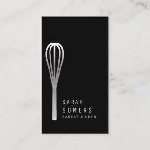 Cartão De Visita Bandeja de Whisk Moderna Dourada