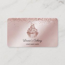 Cartão De Visita Bandeja inicial de Cupcake Cakes & Sweets que gote