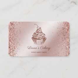 Cartão De Visita Bandeja inicial de Cupcake Cakes & Sweets que gote