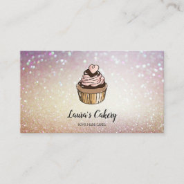 Cartão De Visita Bandeja inicial de Cupcake Cakes & Sweets que gote