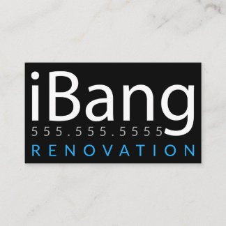 Cartão De Visita Bang. Renovação do Telhado de Construção