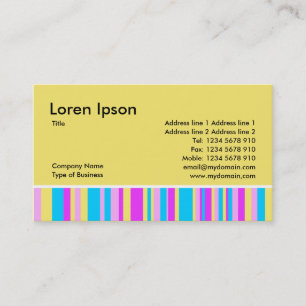 Cartão De Visita Banhas de multicores - Amarelo