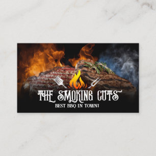 Cartão De Visita Banhos grelhados na grelha