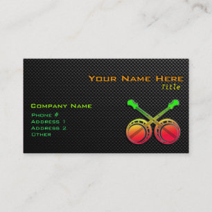 Cartão De Visita Banjos de duelo lustrosos