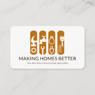 Cartão De Visita Banner de Ferramentas de Dispositivos de Construçã