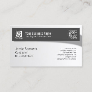 Cartão De Visita Banner Sombra de Habilidades Profissionais do Cont