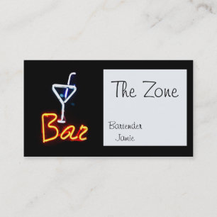 Cartão de visita bar