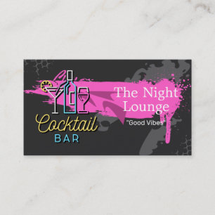 Cartão De Visita Bar de Coquetéis Lounge Restaurante