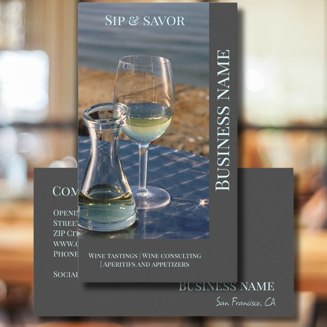 Cartão de visita bar de promoção comercial do comp (Criador carregado)